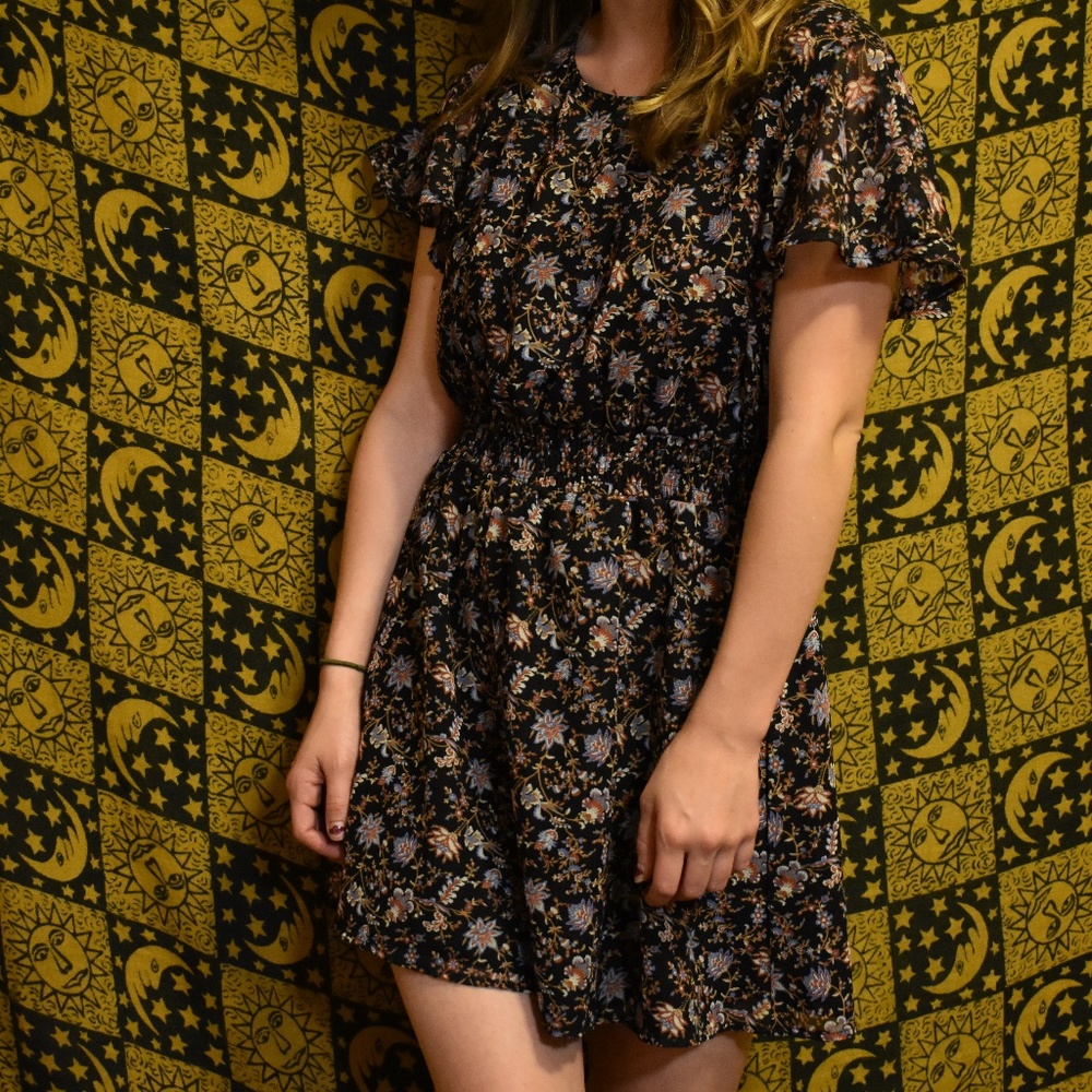 Floral Ruffled Dress